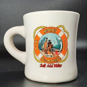 Vintage Military Coast Guard Cutter Metompkin Sea Monkeys Logo Coffee Tea Mug